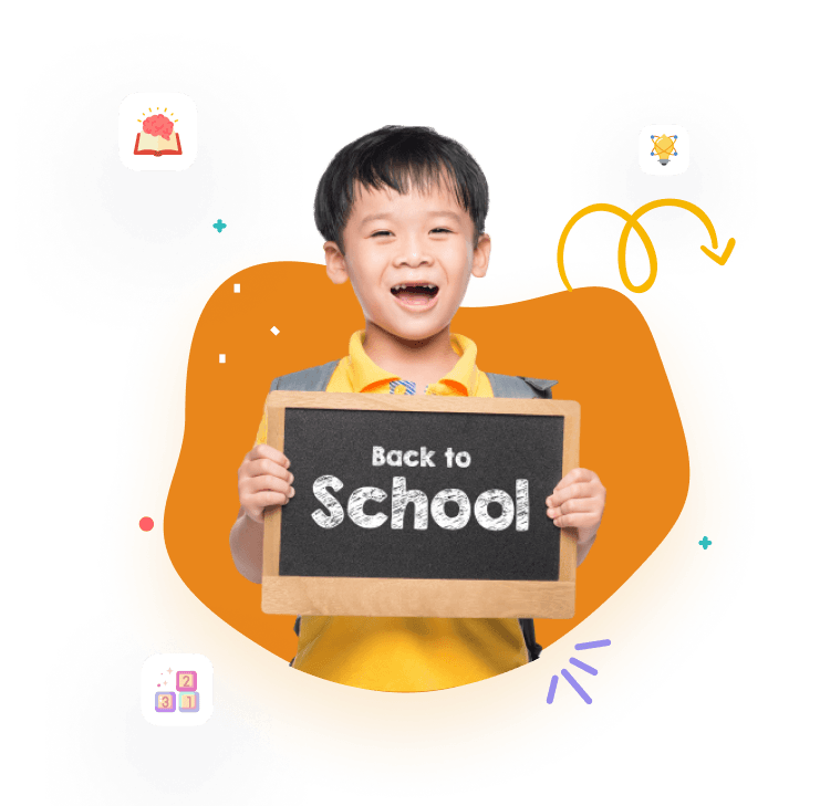 Happy student learning with confidence