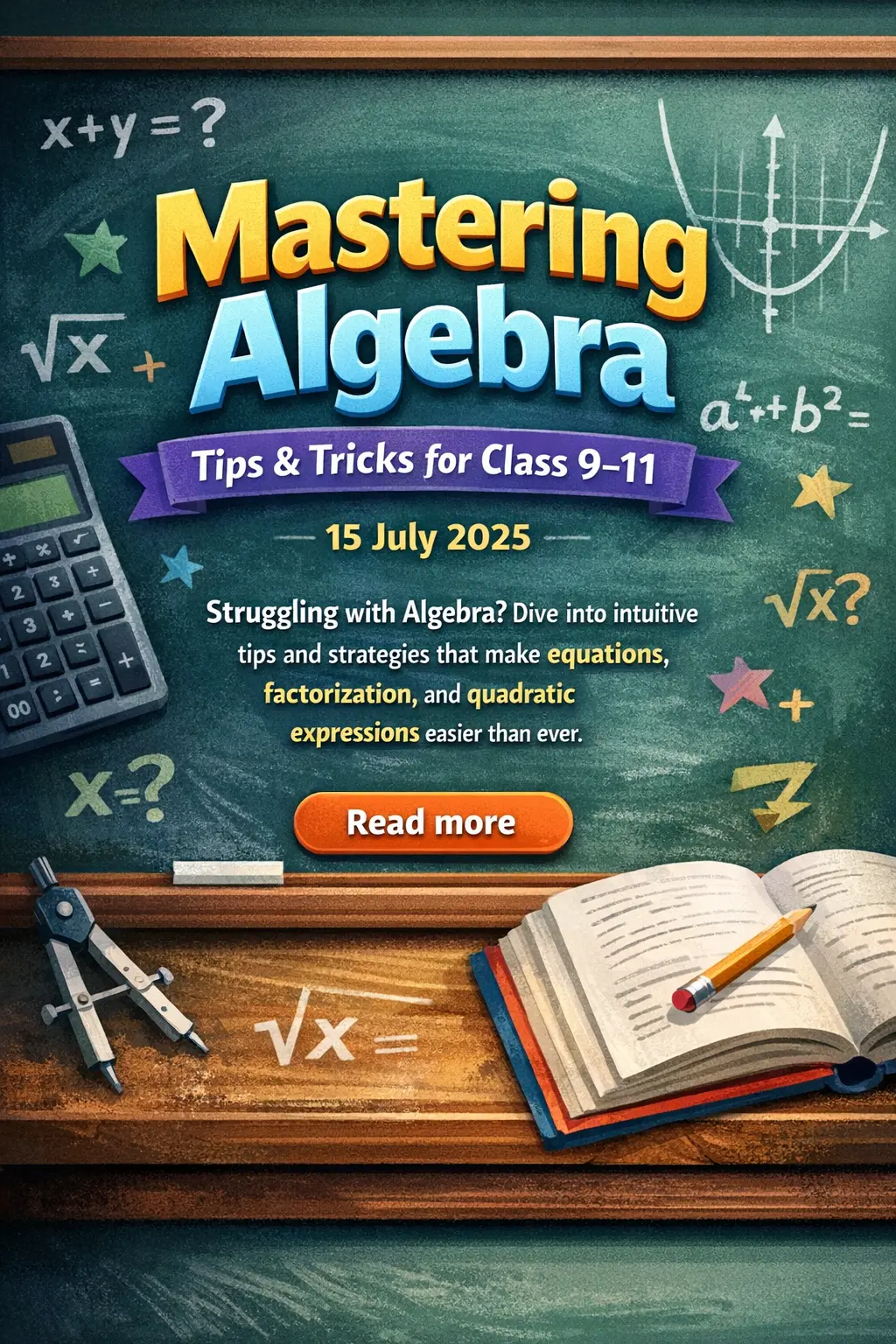 Mastering Algebra: Tips & Tricks for Class 9–11